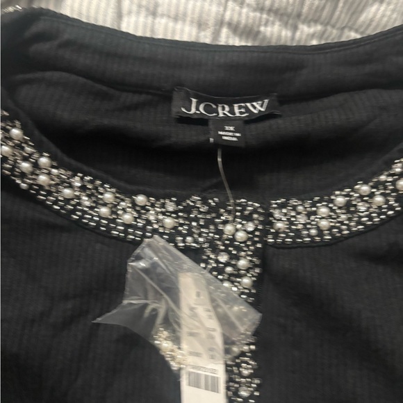 J. Crew Black Cardigan with Pearl Embellishments - Picture 2 of 3